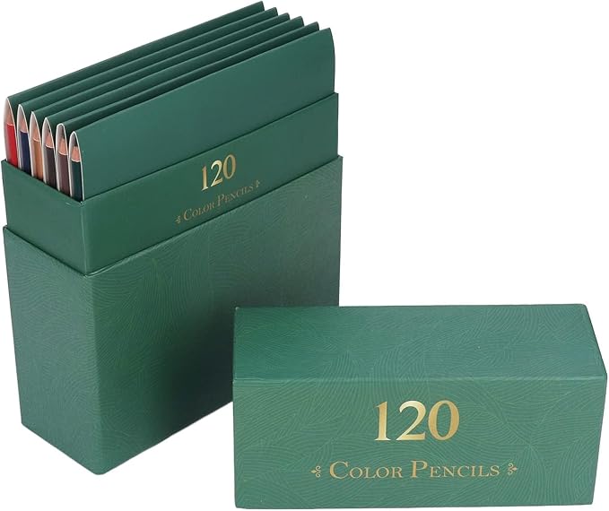 JEOZBM 120 Colored Pencils, Professional Soft Core Artist Sketching Drawing Pencils, Art Craft Gift Supplies for Adult Coloring Book