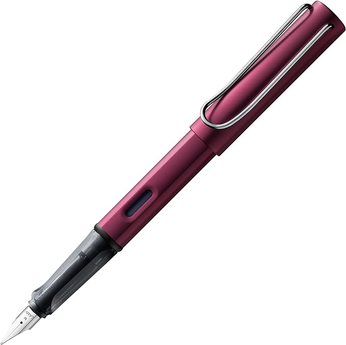 LAMY AL-star black purple - Fountain Pen with ergonomic grip & polished steel nib in size EF - lightweight aluminum body - including LAMY T 10 blue cartridge - Right-Handed