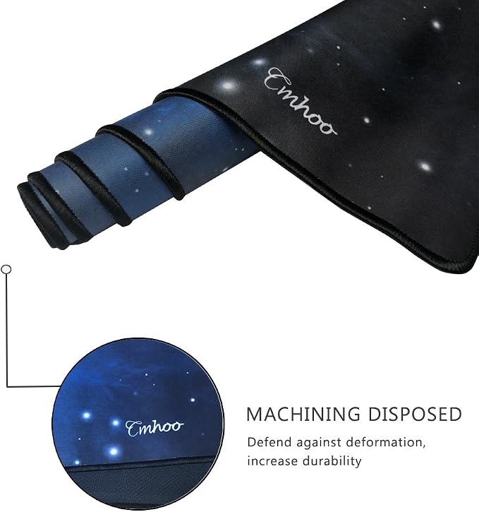 Large Mouse Pad Gaming XXL & Desk Keyboard Mat Size (35.4x15.7x0.1IN, 90x40 Sky Blue)
