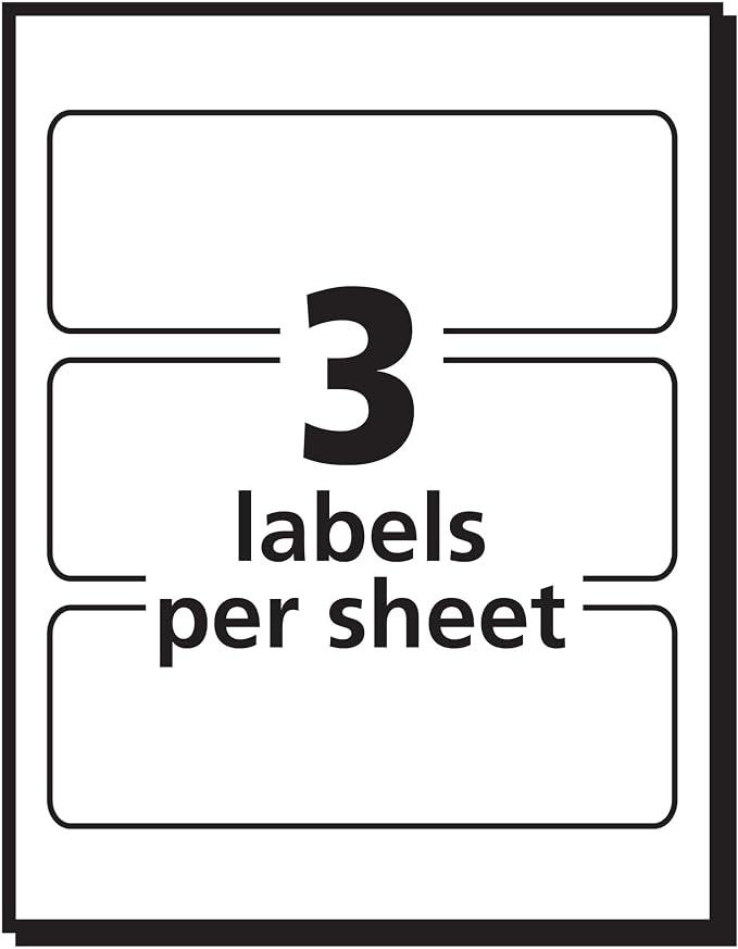 Avery Removable Print or Write Labels, 1.5 x 3 Inches, White, Pack of 150 (5440)