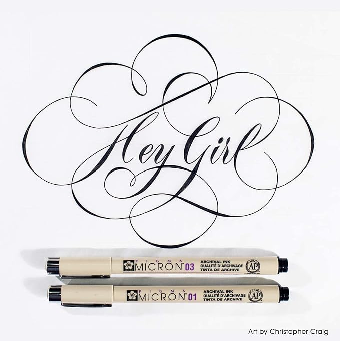 SAKURA Pigma Micron Black Ink Multi-tip Set, 10 Pack