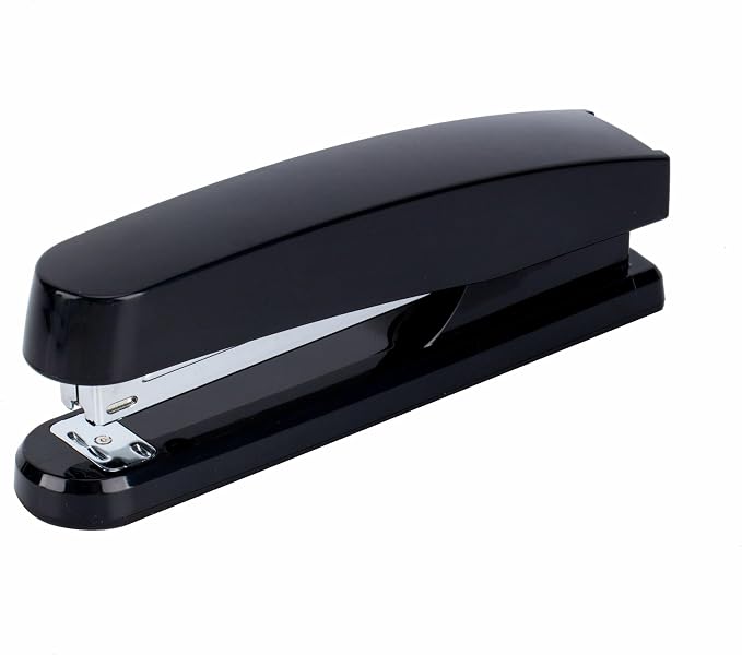 Business Source Desktop Stapler, Full-Strip, 20 Sheet Capacity, Black