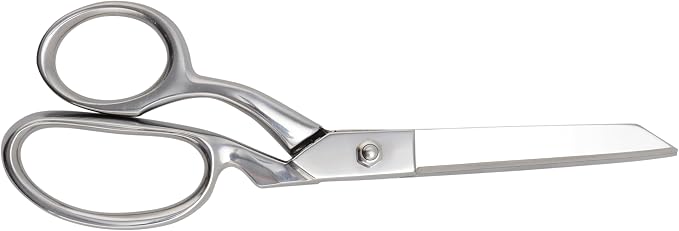 Westcott 8-Inch Forged Heavy Duty Bent Fabric Scissors, Precision-Ground Knife-Edge Blades for Seamless Cutting, Perfect for Sewing, Crafts, and Office