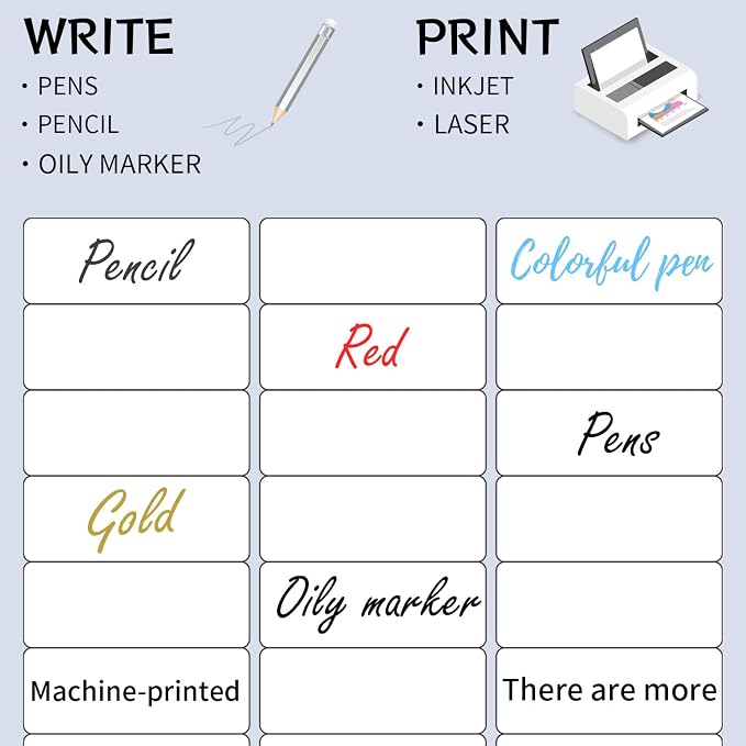 1" x 2-5/8" Address Labels 600 Labels Sticker Paper for Laser/Inkjet Printer Mailing Labels 8.5"×11"-White/20 Sheet