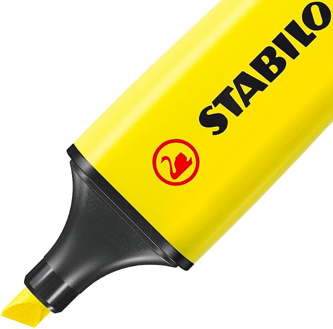 STABILO BOSS ORIGINAL - Highlighter | Pack of 4 - Yellow