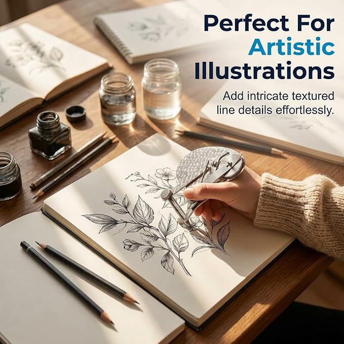 Vintage Precision Dotting Pen Set: The Blueprint Drafting Tool, Suitable for Technical Drawing, Drafting, Sketching, Calligraphy, Art Projects, Design Work, and Creative Applications，Mix