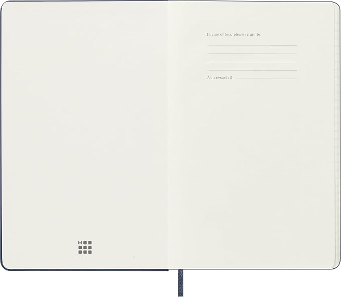 Moleskine Classic 18 Month 2026-2027 Weekly Planner, Hard Cover, Large (5" x 8.25"), Sapphire Blue, 208 pages