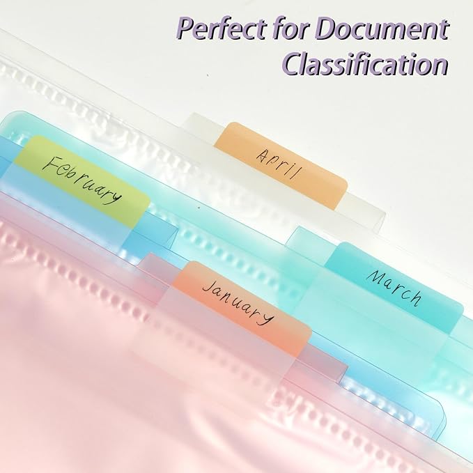 Sticky Index Tabs Book Page - 500Pcs 2 Inch Writable Colored Pages Markers, Repositionable File Tab Flags Labels Self Adhesive Reading Divider Sticker for Books, Binders, Notebook and File Folders