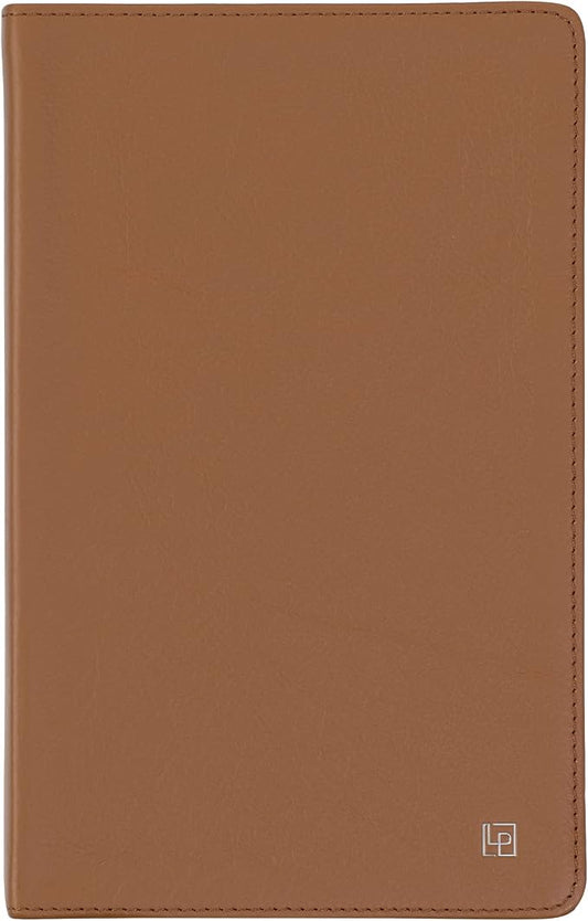 Classic Leather Notebook Writing Journal, Softcover, Narrow Ruled, Table of Contents and Numbered Pages