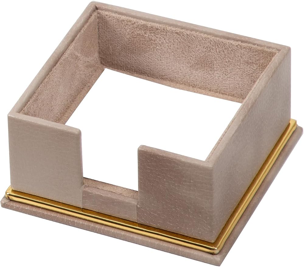 Cloud Luxury Leather Desk Set – 10 Piece Executive Desk Organizer with Desk Pad, Double Document Tray, Pen Holder, Memo Holder, Business Card Holder & Phone Stand – Gold Office Accessories (Beige)