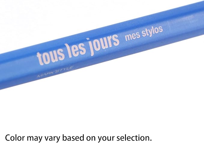 MARK'STYLE Tous Les Jours Wooden Mechanical Pencil – 0.5mm Tip with Eraser – Made in Japan – For Drawing, Drafting, Sketching, School & Office Use (Light Pink)