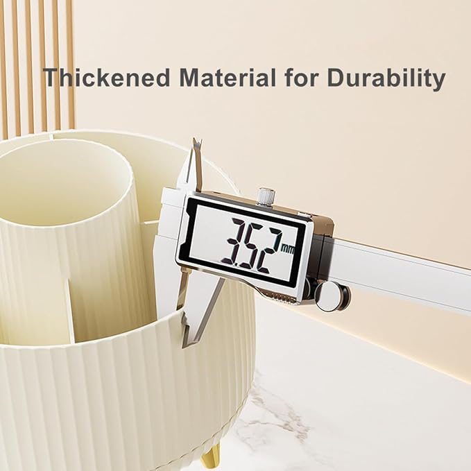 360 Degree Rotating Makeup Brush Holder Organizer Detachable Design 5 Slot Make up Brushes Cup for Cosmetics and Pencil Pen Organizer for Desk Makeup Organizer Skincare Storage for Vanity( Green)
