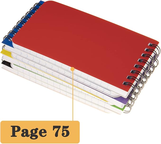QiCheng 12 pcs Pocket Notebook Mini Notepad Small Spiral Notebooks 3X5Inch | functionality PortabilityPortability convenience
