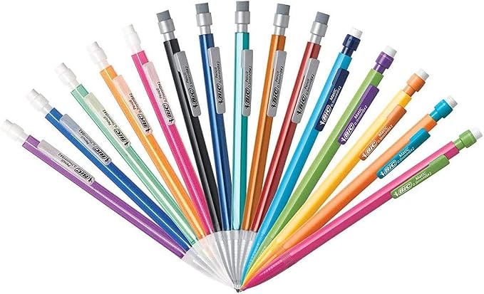BIC Mechanical Pencils #2 XtraSmooth, 20 .7mm & 20 .5mm, Pack of 40 | Assorted Colored Barrels, Bulk School Supplies for Teachers and Classrooms, 40-Count Pack