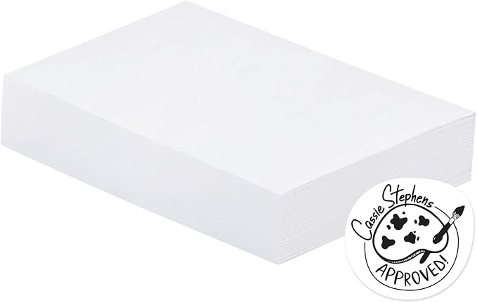 UCreate Mixed Media Art Paper, Heavyweight, 12" x 18", 500 Sheets | Sulphite Art Paper, Natural White, Medium Tooth, Dry and Wet Media, P4833