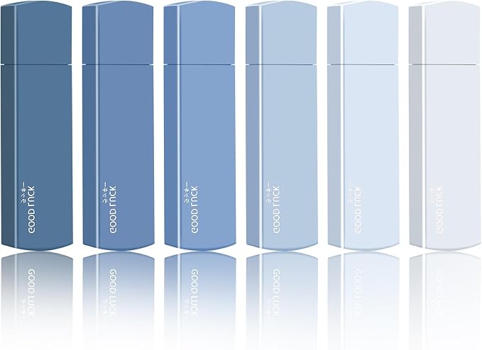 6Pcs Mini White Correction Tapes, Quick Dry Smooth Pull Out for Writing, 118Ft Aesthetic Correction Tape Cute White Tape Macaron Color for Students Writing School Home Office Supplies(Blue)