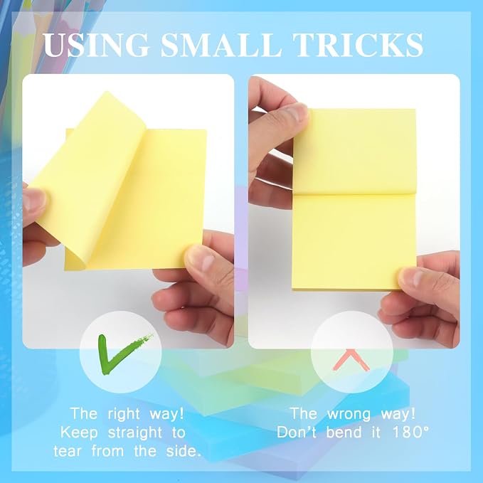 Early Buy Pop Up Sticky Notes 3x3 in, Yellow, 6 Pads, 100 Sheets, Refills | Refillable design, Repositionable adhesive, Ideal for reminders and office organization