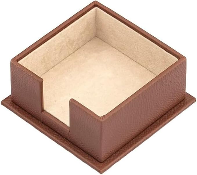 MOOGCO Bonded Set Luxury Leather Desk Pad & Desk Organization Essentials Desk Organizer Leather Desk Organizer (Tan)