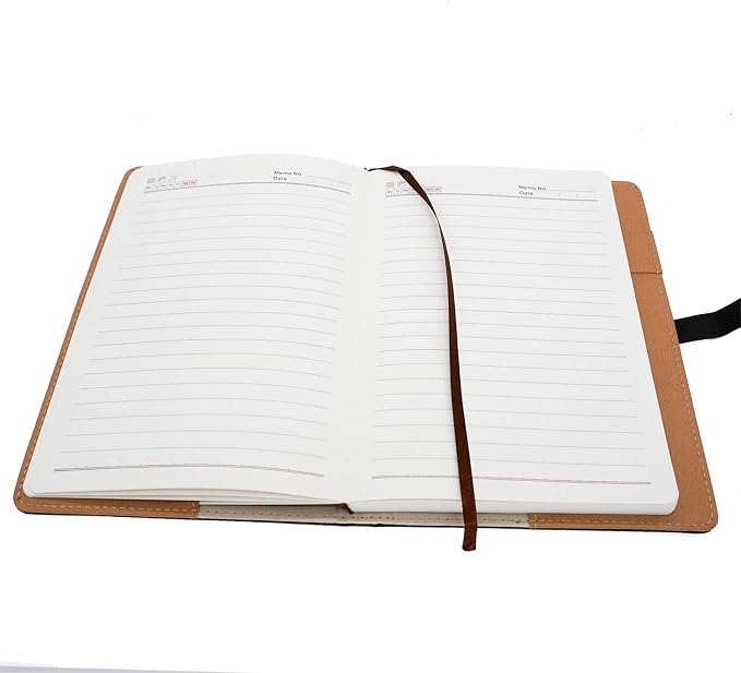 Hardcover Notebook Set - Thick Classic Ruled Premium Paper Notebook with Pen Loop and Pen, A5 192 Pages, Soft Faux Leather Hardcover Cover with Buckle(Black)