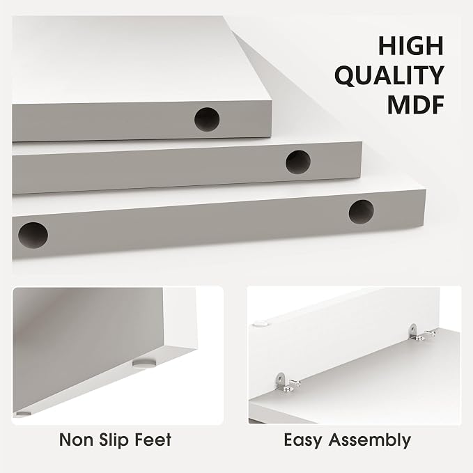 FITUEYES Monitor Stand - 2 Tier Computer Monitor Riser Shelf, Wood Desktop Stand for Laptop Computer Screen, Desk Organization, Office Supplies | For Laptop PC Screen Computer Printer TV, 2 Tiers, Non-slip Pads, Multi-functional, Multi-storage, Desk Sh...