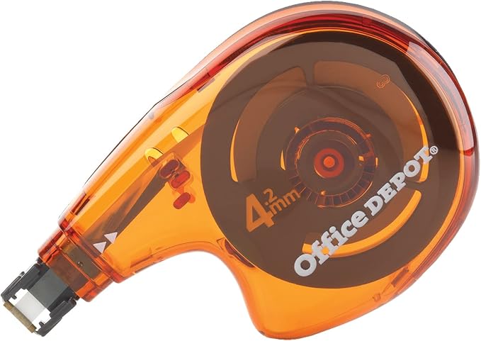 Office Depot® Brand Side-Application Correction Tape, 1 Line x 392", Pack of 16 Cartridges