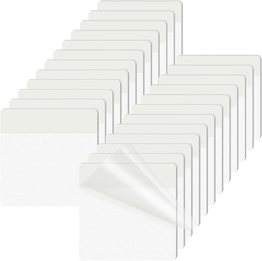 KICNIC Transparent Sticky Notes, 720 Pcs 3x3 Inch, Self-Adhesive Waterproof, See-Through Translucent Sticky Notes for Books, Bible, Page Markers, School Office College Supplies (Clear White)