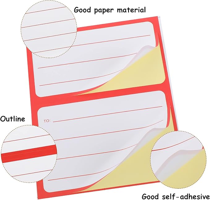 Tenare 50 Sheets/100 Pcs to from Return Address Mailing Labels Mail Shipping Label, Postage Guaranteed Stickers Self Adhesive Mailing Labels Stickers for School Office(Regular Style,4.5 x 3.5 Inch)