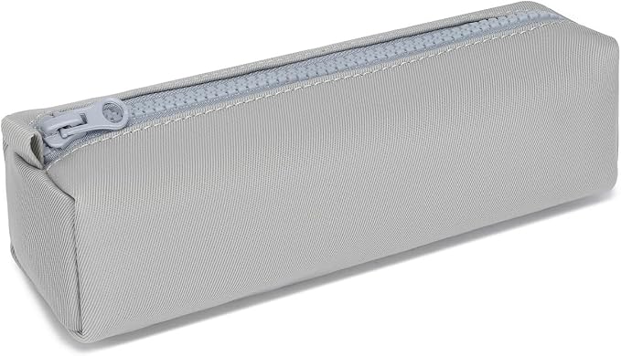 Pencil Case Lightweight and Durable Ideal Pencil Pouch for School and Office Supplies (Light Gray,Oxford)