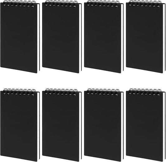 8 Pack 3x5" Spiral Pocket Notebook, College Ruled Small Notepad for School | Mini & Small Notebooks, Pocket Notepads & Note Pads for Home Office Work Meetings Travel Journal, Great for Quick Note Taking