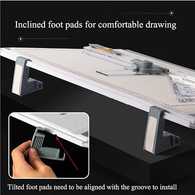 SALEMAR Inch Scale A3 Drafting Table Drawing Board Graphic Architectural Sketch Tool Set