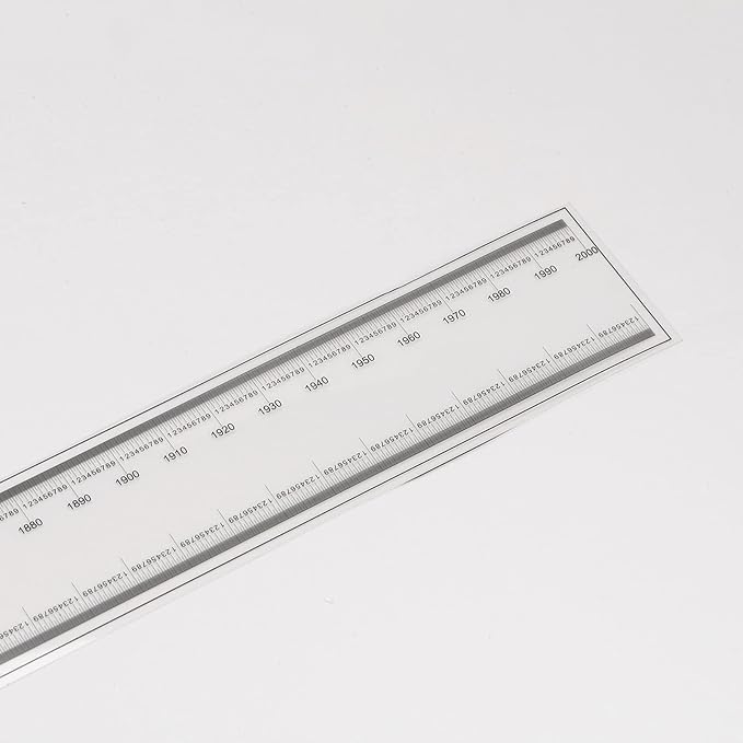HARFINGTON Film Flexible Ruler 120cm 0.1mm Scale with R Angle & Width Lines PET Plastic Folding Straight Ruler Calibration Soft Ruler Measuring Tool for Factory, Transparent