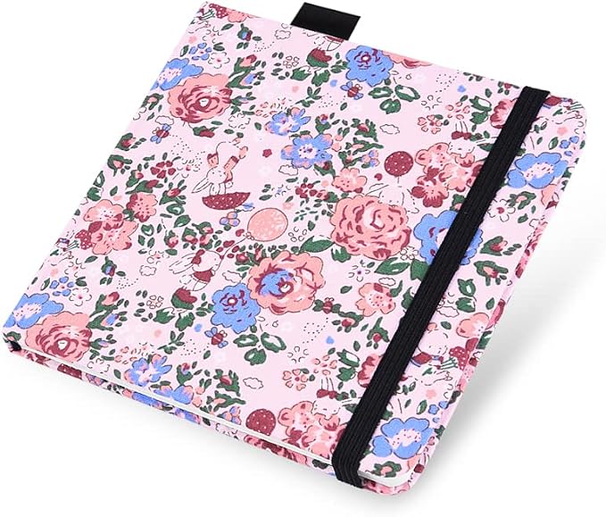 Watercolor Paper Sketchbook,5x5 Inch Mixed Media Notebook,140lb/300gsm Artist Heavyweight Paper,20 Sheets Small Travel Drawing Journal for Adults,Painting,Watercolors,Art Supplies,Rose Rabbit