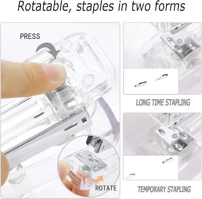 Gawsey Silver Desk Organizers and Accessories with Desk Organizer 360° Rotating Pen Holder and Office Supplies, Cute Stationery Supplies Set