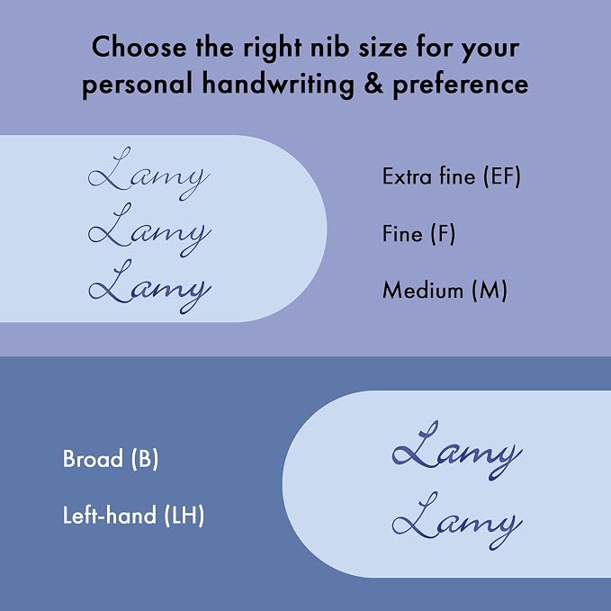 LAMY AL-star dark dusk - Fountain Pen with ergonomic grip & polished steel nib in size F - lightweight aluminum body - including LAMY T 10 blue cartridge - Right-Handed