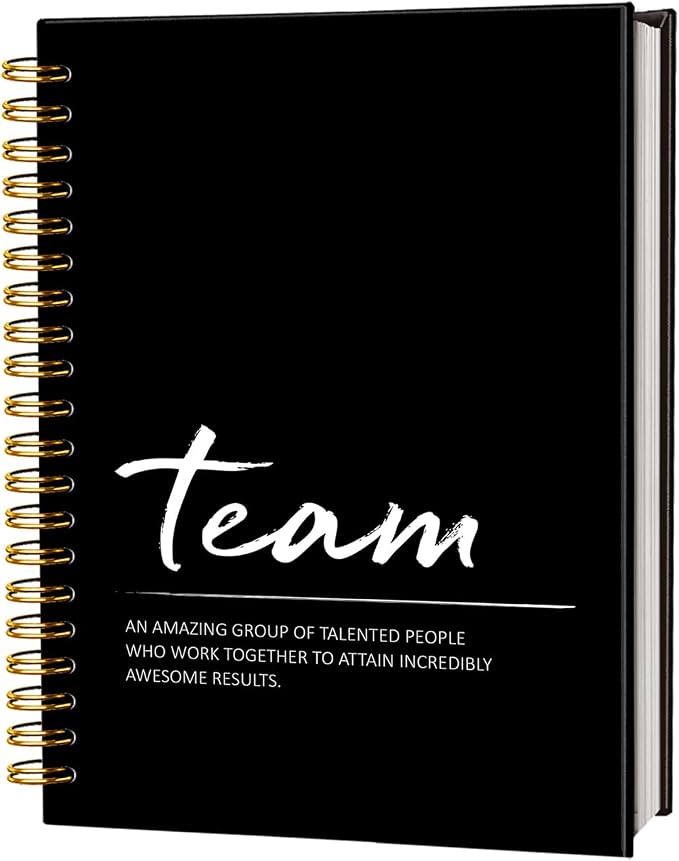 Meeting Notebook for Work, Team Gifts for Employees, Employee Appreciation Gifts, Thank You Gift for Women Men Leader Boss Mentor Manager Coworkers Going Away Retirement, 5.5x8.3