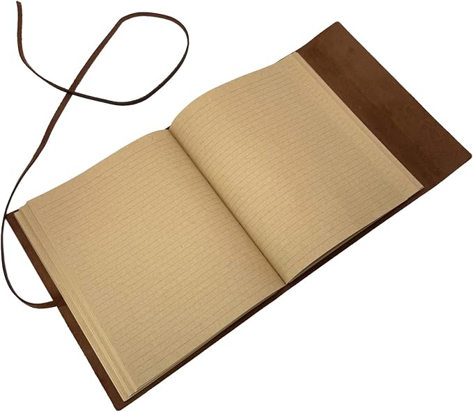 CooLeathor Large Notebook Journal - Genuine Leather Journals for Writing A4 Size Diary 8x10 Inch, Notepad For Women and Man, Gifts,Work,Travel Rustic Brown