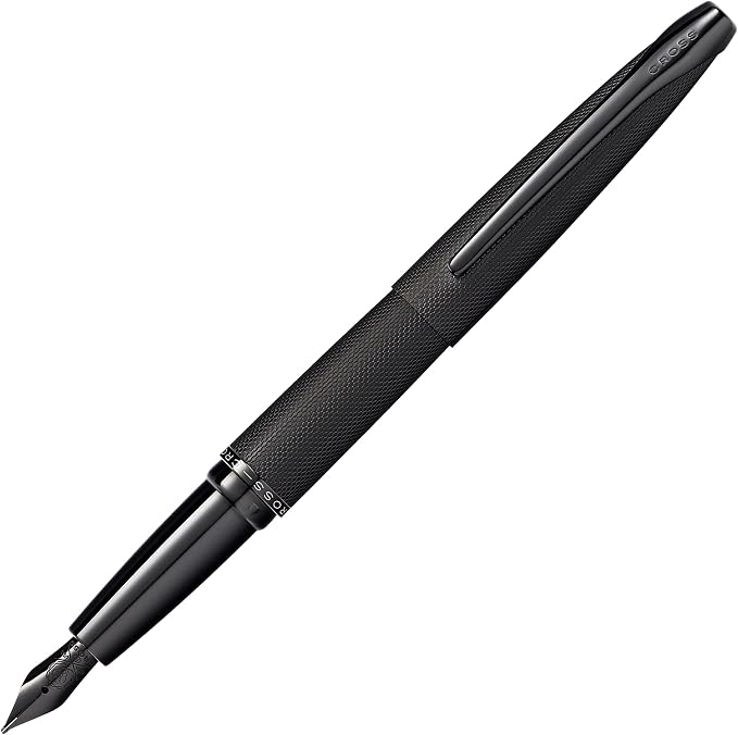 Cross 886-41MJ ATX Fountain Pen, Brushed Black, Medium