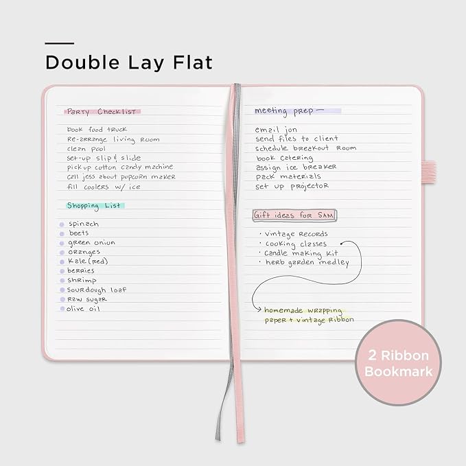 &And Per Se 10-Pack Lined Notebooks, A5 Hardcover, 160 Pages 100gsm Thick Paper, Office Supply Bulk Order, Corporate New Hire Kits, Breakroom Essentials – College Ruled, 10 Units (Pastel Colors)