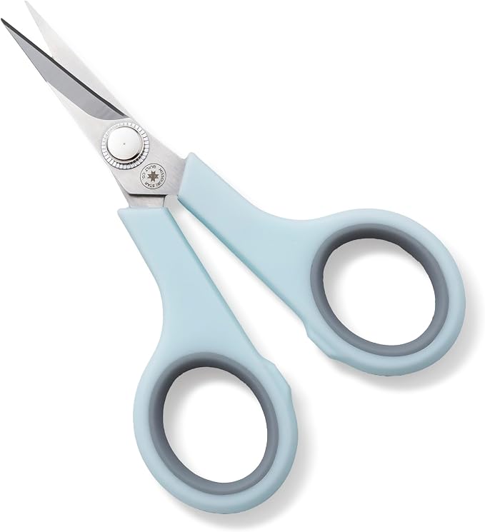 Missouri Star Small Scissors 4.5” - Mini Scissors All Purpose for Cutting Fabric, Sewing, Crafting - Ultra Sharp with Comfort Grip and Blade Cover, NOT8077