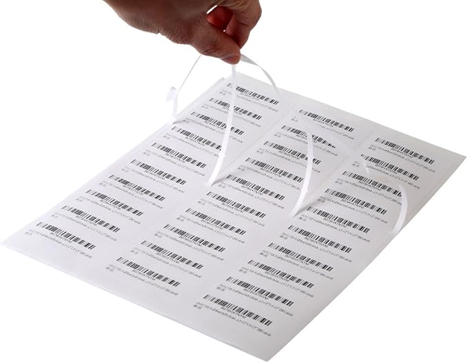 [500Sheet, 15000 Labels] 30 up Labels Address Labels 1" x 2-5/8" Sticker Paper for Laser/Ink Jet Printer Mailing Label 8.5"×11" White 30 per Sheet