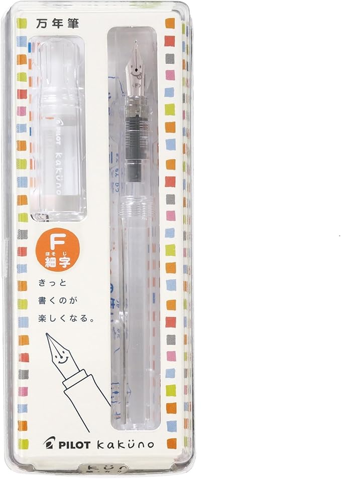 Pilot Kakuno Fine-Nib Fountain Pen, Non Color Body (Fka-1Sr-NCF)