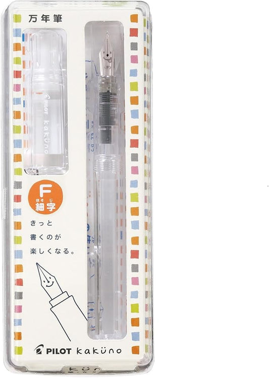Pilot Kakuno Fine-Nib Fountain Pen, Non Color Body (Fka-1Sr-NCF)