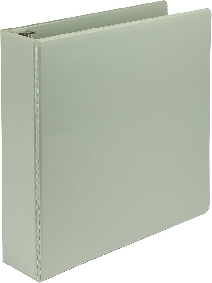 Samsill Plant-Based 2 Inch Durable D-Ring, View Binder, Eco-Friendly, USDA Certified Biobased, Single, Sage Green
