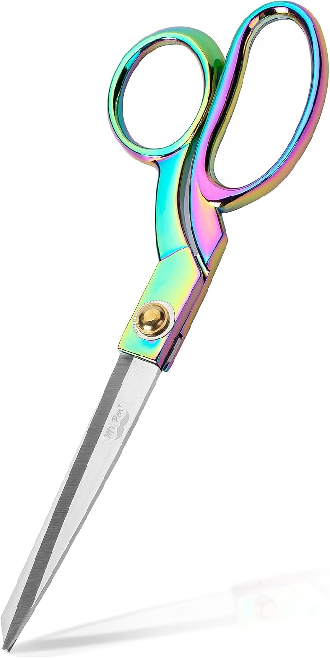 Mr. Pen- Premium Tailor Scissors, 8-Inch | Heavy Duty Carbon Steel Sewing & Fabric Scissors, Tailor Shears, Ultra-Sharp for Smooth Cutting