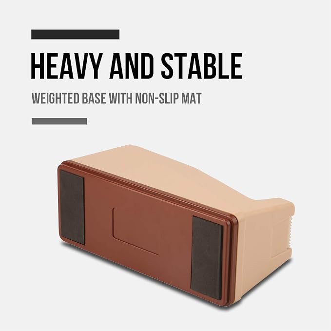 Lichamp Desktop Tape Dispenser Holder with Large 3 inch Core for Masking, Heat Transfer, Painters, Freezer and Kitchen Tape