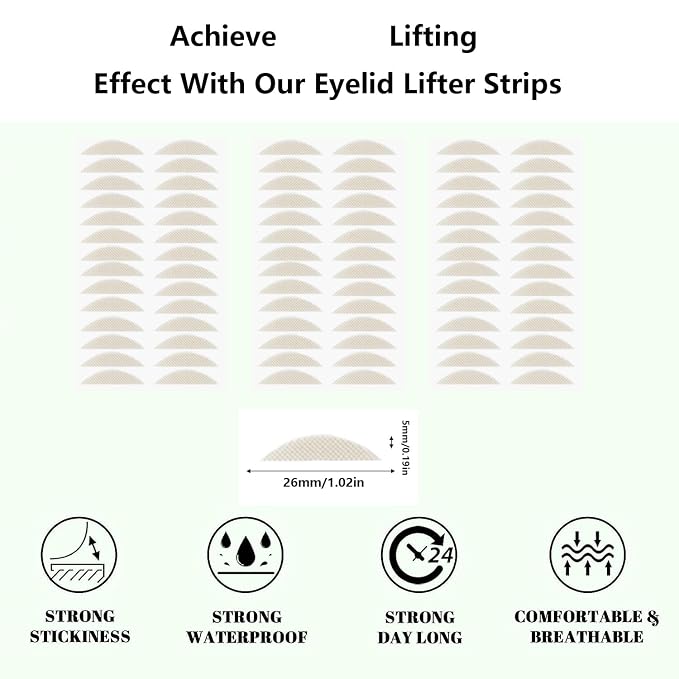 840PCs 5MM Eyelid Lift Strip Eyelid Correction Tapes for Sagging Eyelids