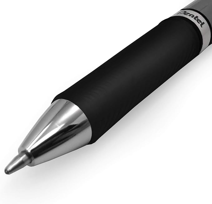 Energel BL80 Retractable Liquid Gel Ink Rollerball Pen - 1.0mm - Black - Pack of 5