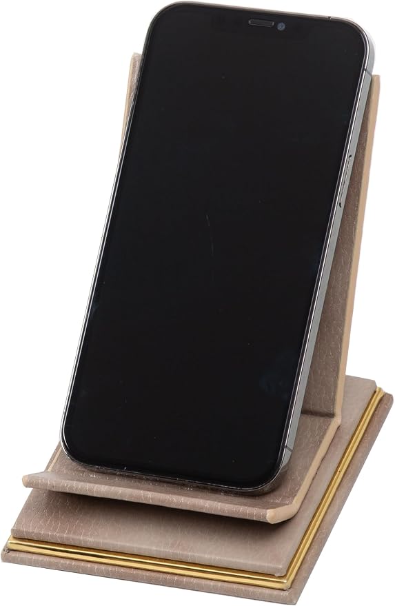 Cloud Luxury Leather Desk Set – 10 Piece Executive Desk Organizer with Desk Pad, Double Document Tray, Pen Holder, Memo Holder, Business Card Holder & Phone Stand – Gold Office Accessories (Beige)