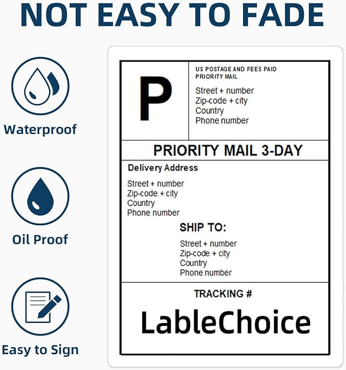100 Sheets 400 Pcs 4"x5" 4 Up Shipping Address Labels for Laser & Inkjet Printers, Permanent Adhesive 4 per Page Shipping Labels, 4 to a Page Labels, 4 Stickers per Sheet