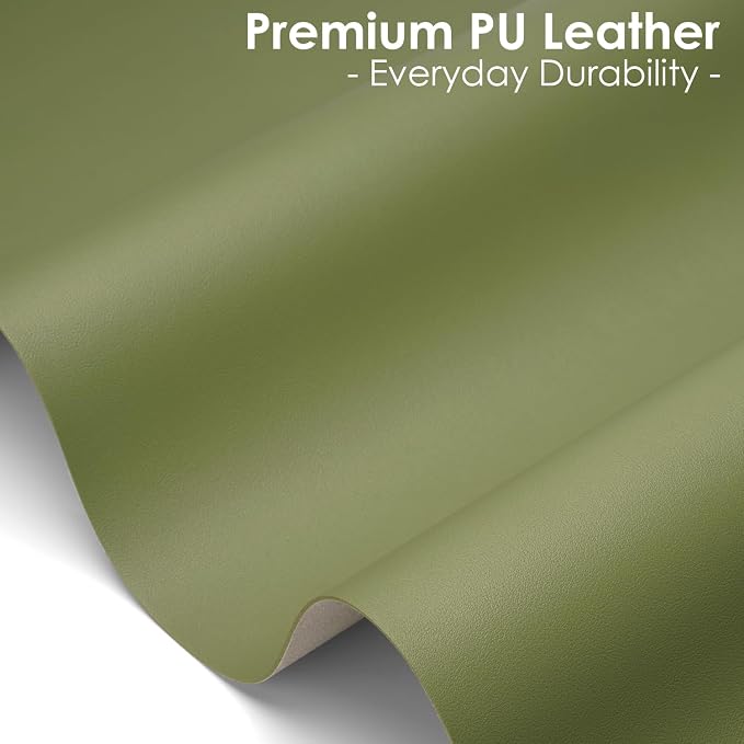 Leather Desk Pad Protector, Waterproof Mouse Pad, PU Desk Mat, Office Desk Cover, Desk Writing Mat for Office/Home/Work/Cubicle (Avocado Green) 35.4x17 in